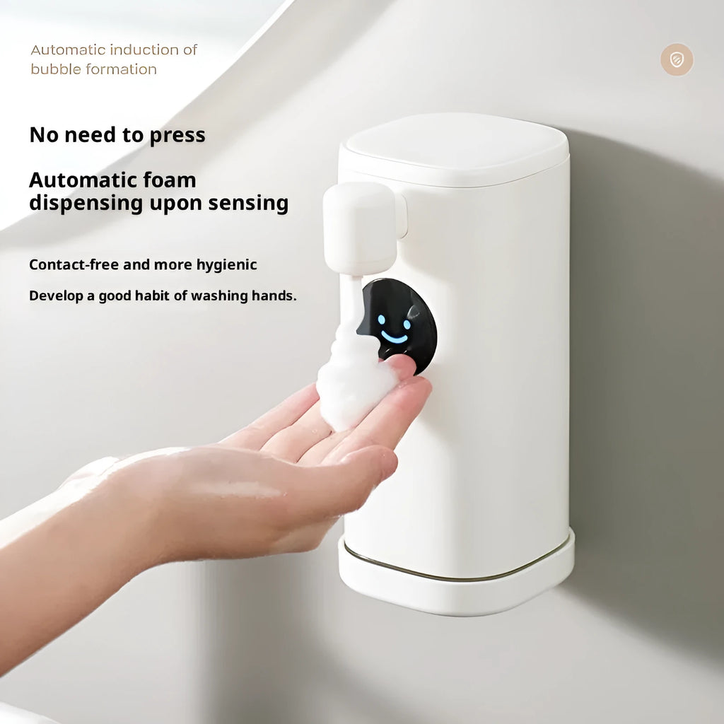 Smile automatic induction foam hand wash machine white ABS wall hanging