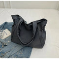 Soft Oxford cloth folding tote bag in street trend style with shoulder strap