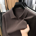 Man wearing a loose fit green casual pullover sweater, autumn casual style