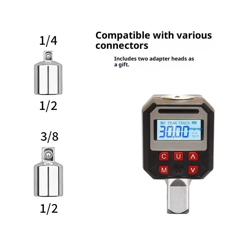Digital torque meter model 17-340 6-piece set with 17-340 Nm torque range
