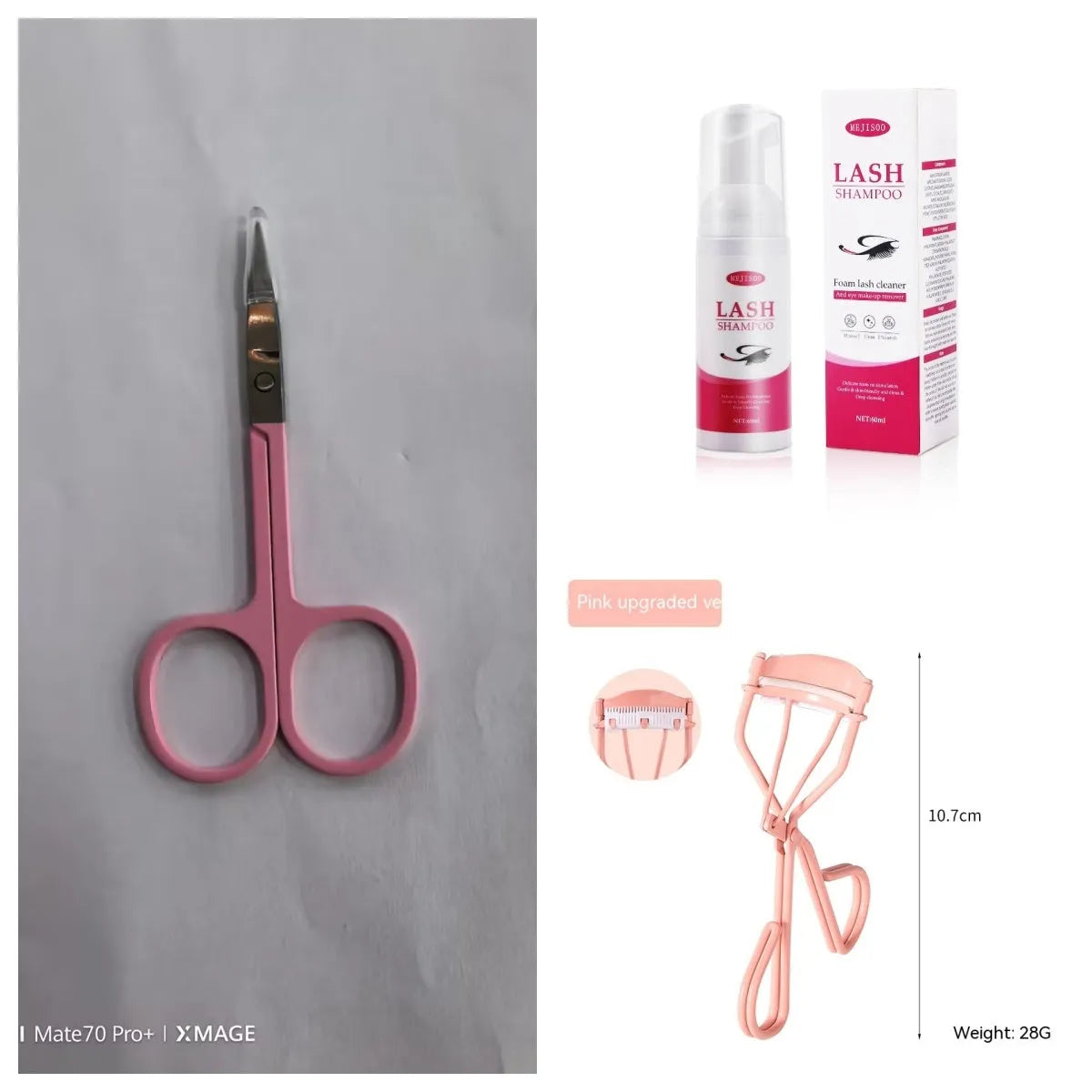60ml Lash Shampoo Mousse tube for eyelash cleaning and extension maintenance
