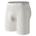 Men's lace fabric shaping boxer shorts with lengthened hip design in multiple colours