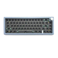 DIY RGB backlit mechanical keyboard kit with control knob shown in multiple colour options