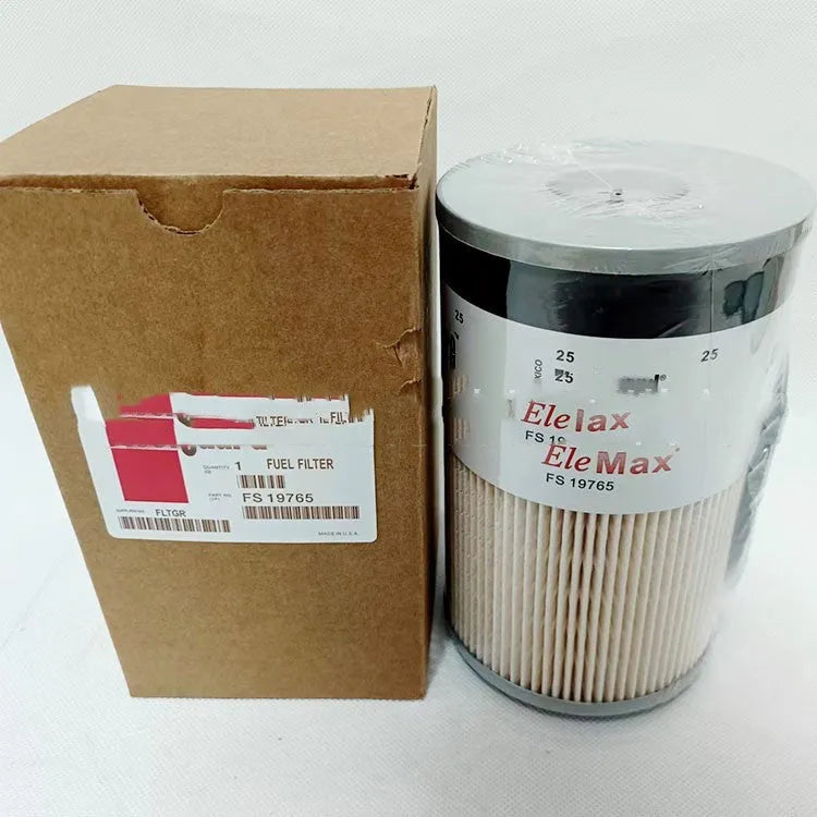 FS19764 diesel fuel filter for generator sets with paper element and 10mm fittings
