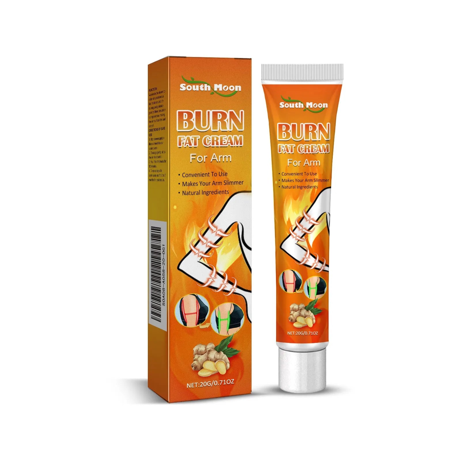 20g body care cream tube with Sophora flavescens and Baibu for arm firming massage