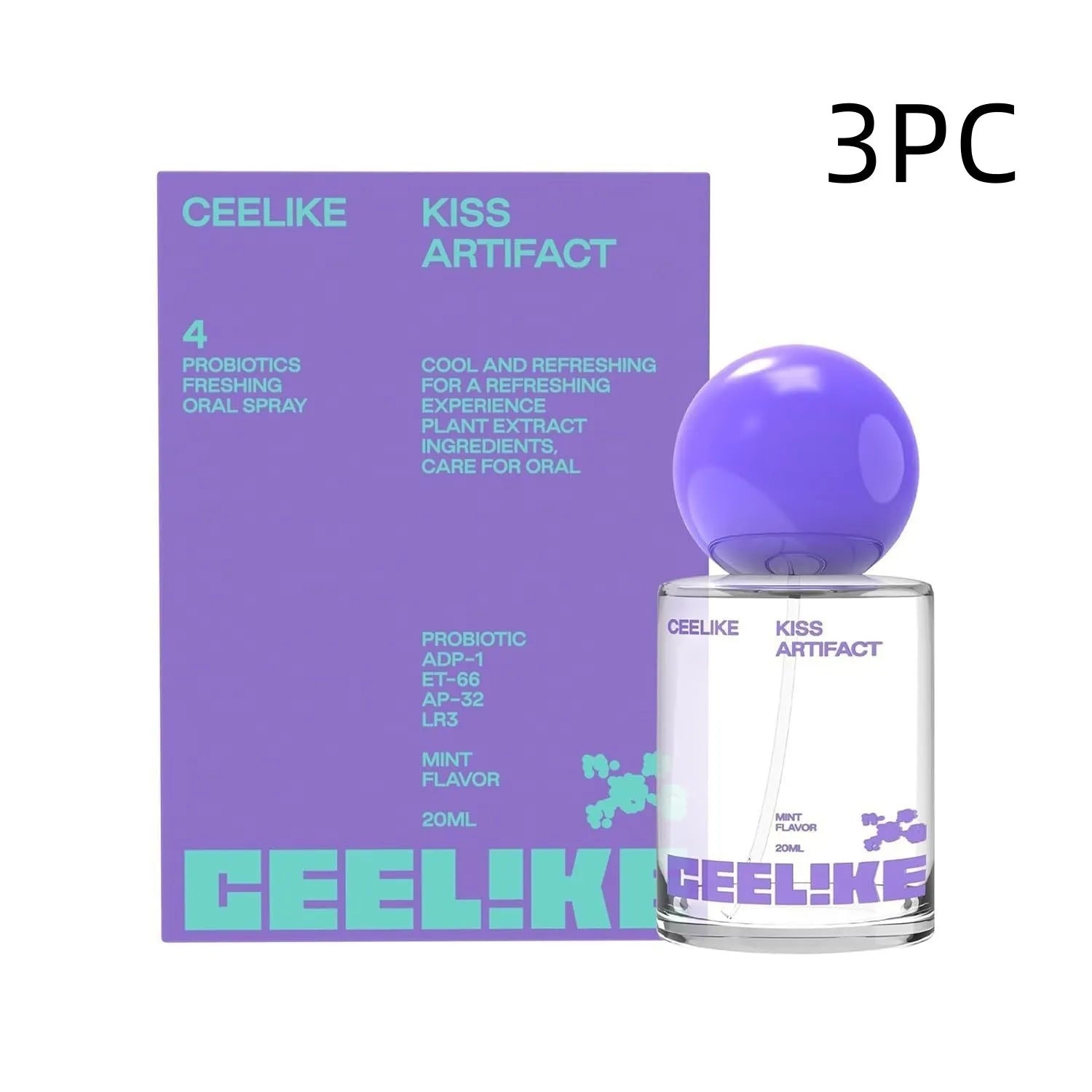 20ml probiotic oral care spray bottle with portable design for fresh breath maintenance