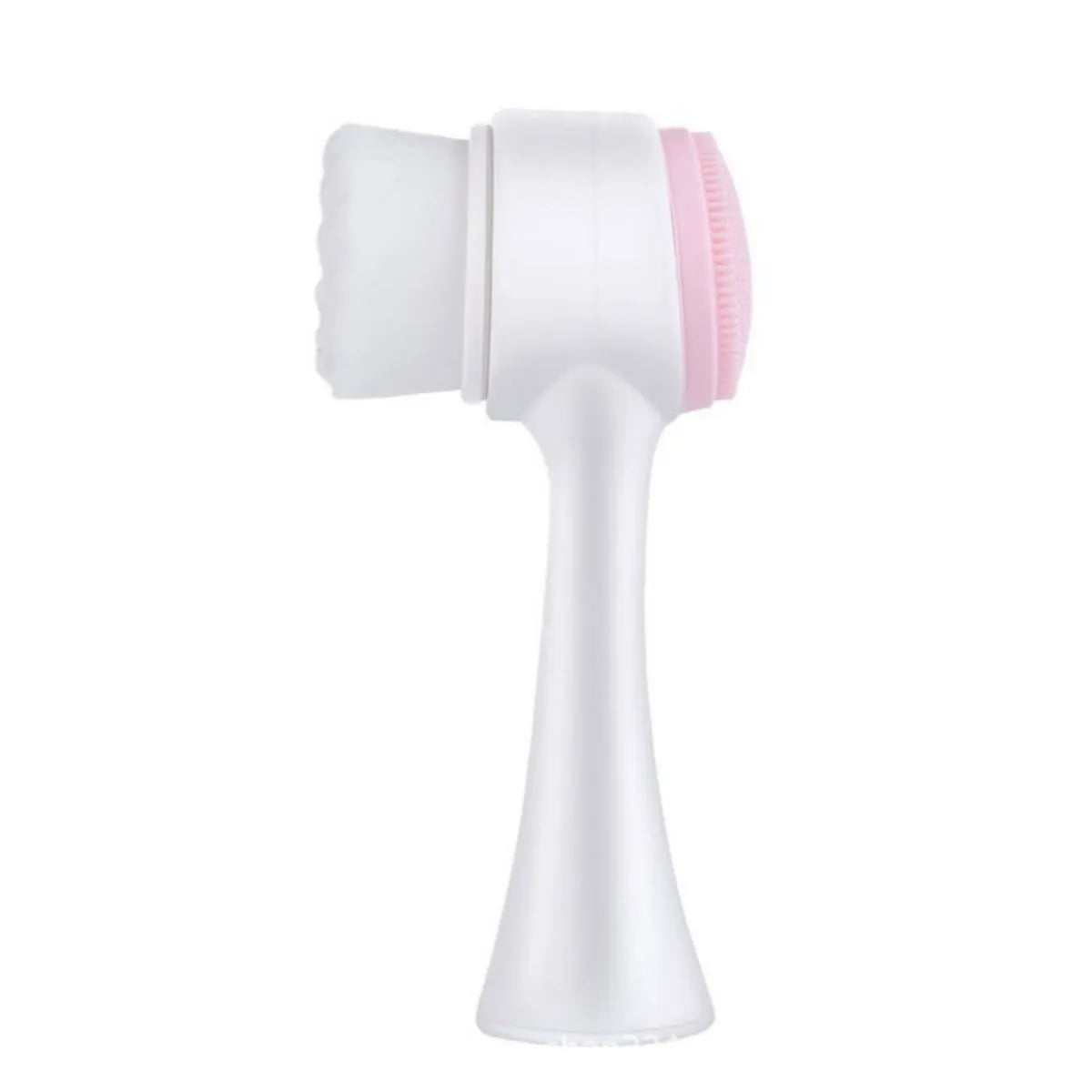 Blue nylon bristle paw brush for grooming dogs and cats on a white background
