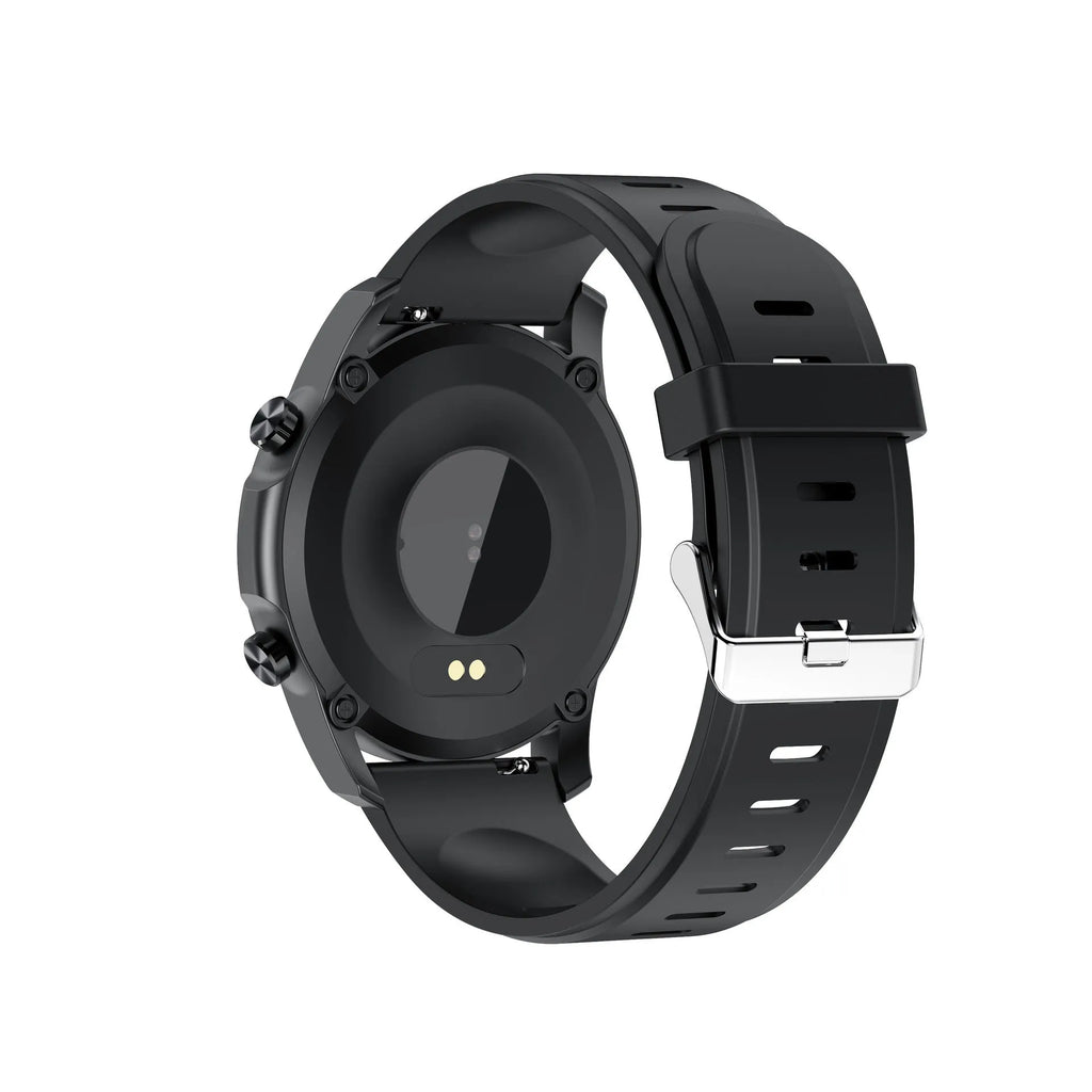 Youth2 body temperature smart bracelet with 1.3-inch screen and zinc alloy frame in black colour