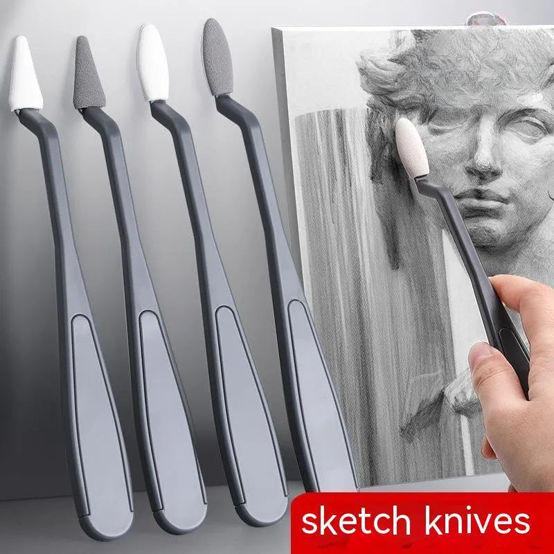 R20212 coloured plastic rubbing knife for sketching mark removal