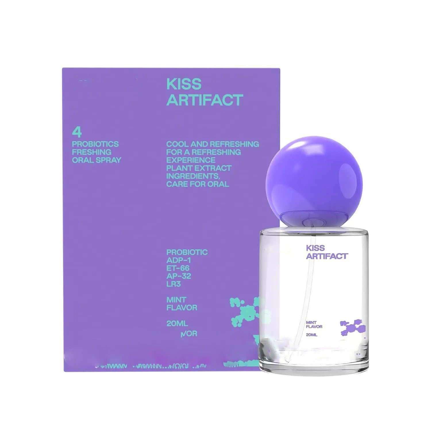 20ml portable probiotic oral spray with hydrating formula for mouth and throat care