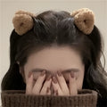 Plastic hair barrettes with bow design, four style options including leopard pattern