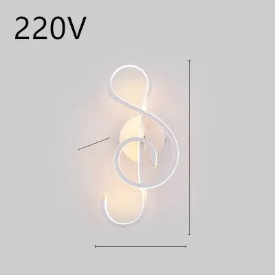 Minimalist Nordic LED wall lamp with silicone shade for bedroom bedside lighting