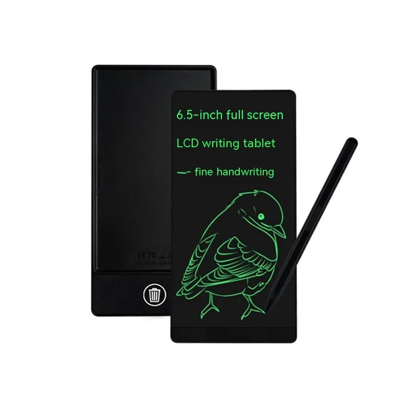Blue LCD writing tablet with 6.5-inch screen for student arithmetic practice