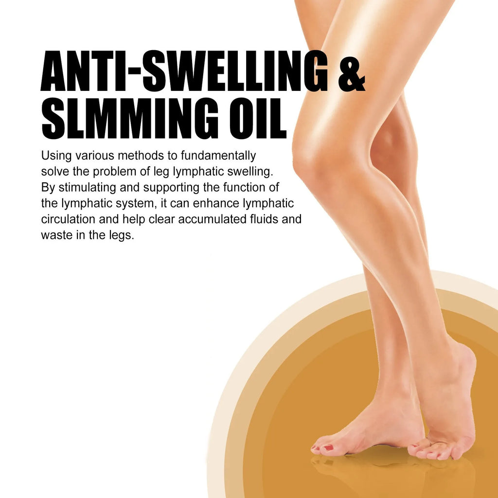 50ml bottle of moisturising essential oil with six extracts for body skin care and leg massage