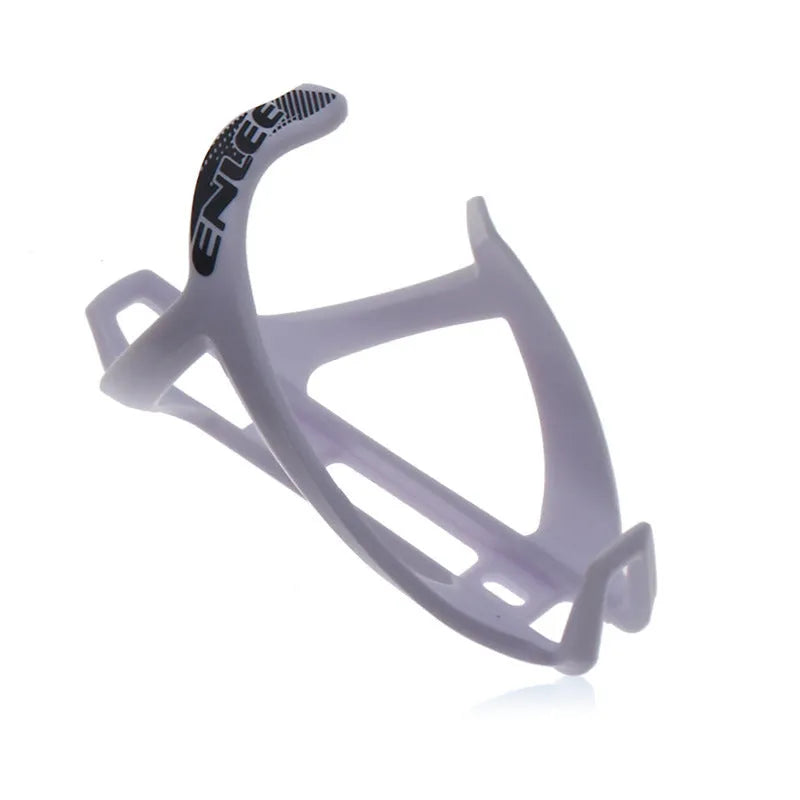 Mountain bike water bottle cage with TPR plastic construction and PVC toughness in multiple colour options