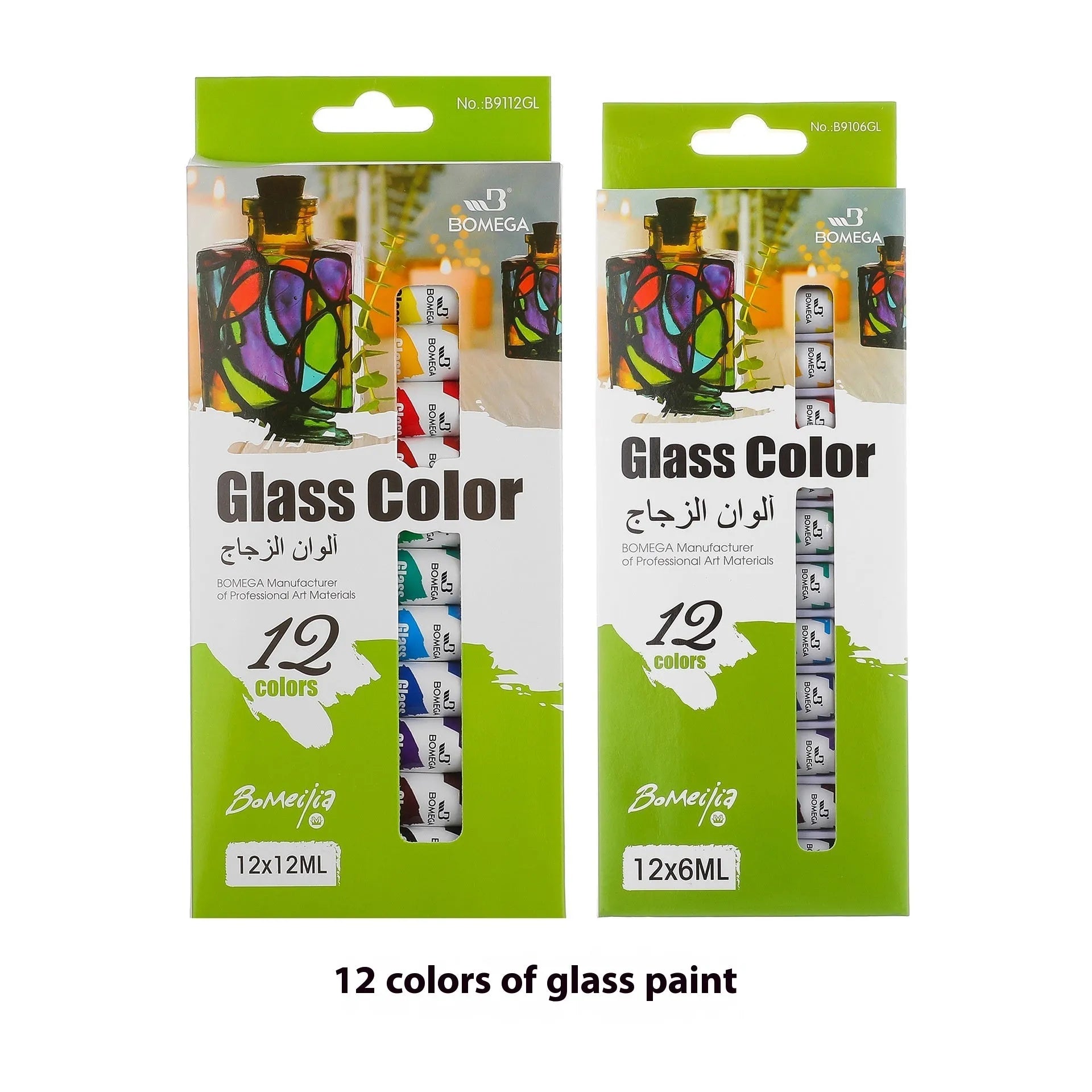 Artist pigment paint set showing tubes for acrylic, gouache, watercolour, oil painting, glass and textile work