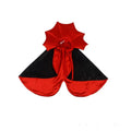 Black and red Halloween pet costume for cats and dogs with European American style design