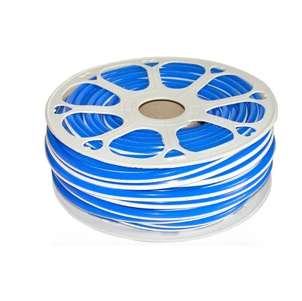 Flexible silicone neon light bar showing 8mm width and nine colour options including blue, green, yellow, orange