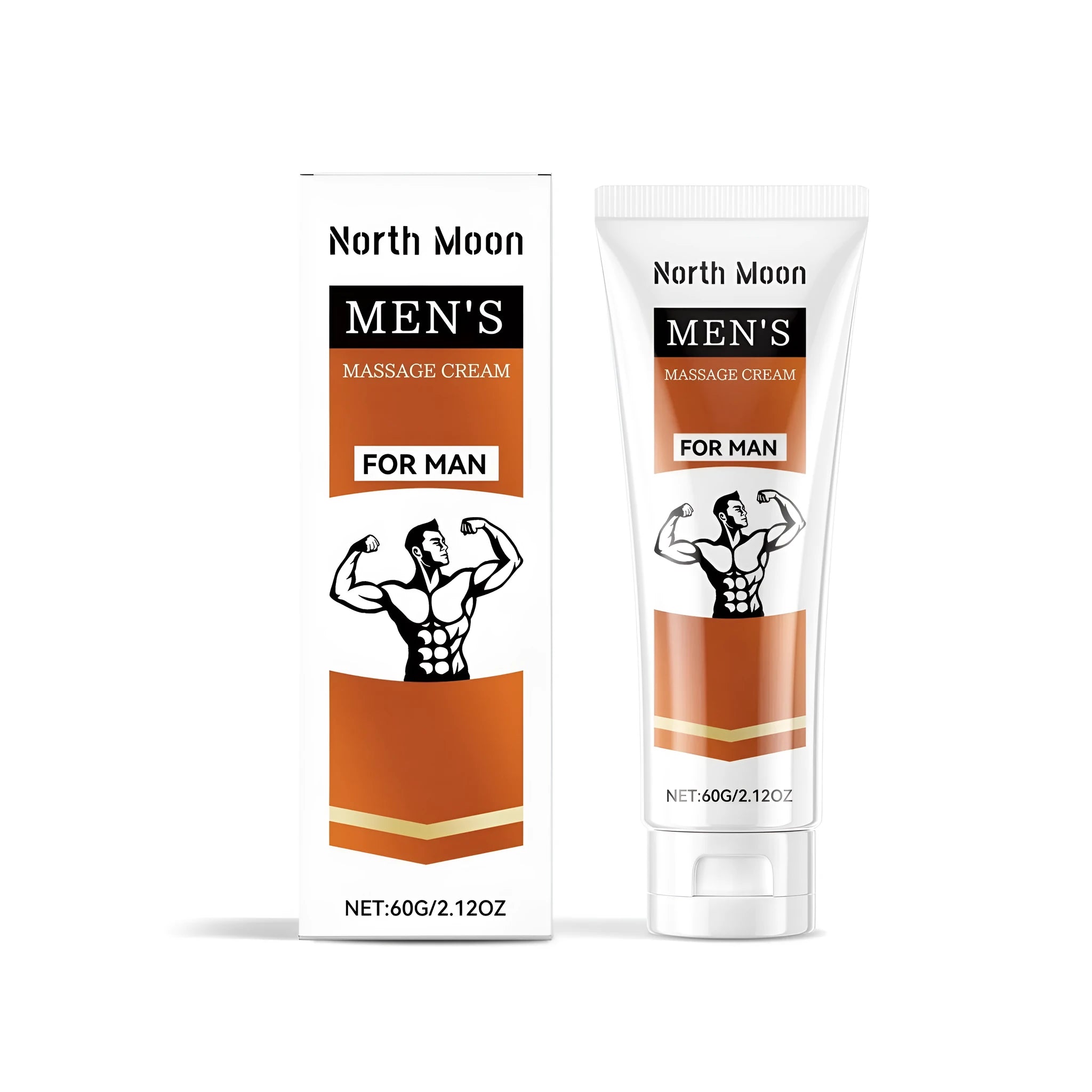 60g men's massage care cream tube with ginseng and aloe vera extract