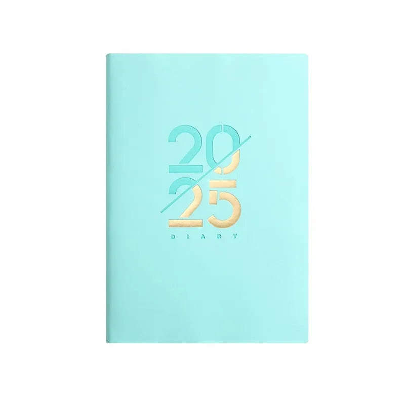 Soft leather A5 daily schedule book with 150 sheets in multiple colour options