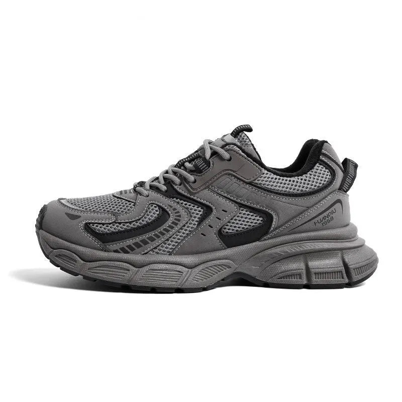 Dad shoe style platform sneakers with PU mesh upper and EVA sole in three colour options
