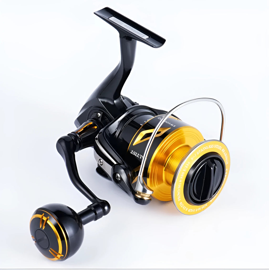 New high-speed all-metal iron plate sea fishing spinning reel with metal construction