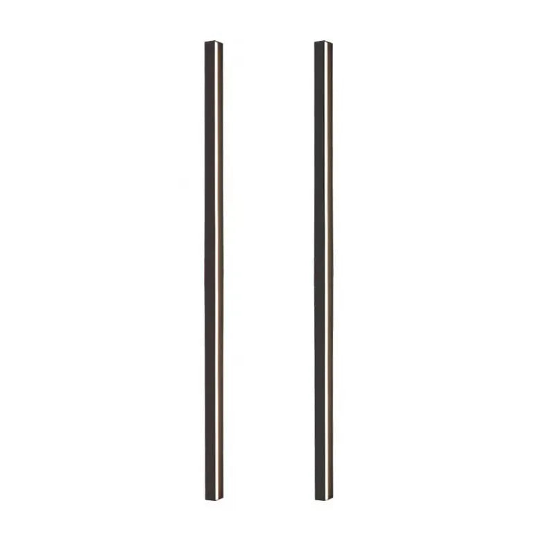 80cm long black aluminium LED strip wall lamp with touch control for three light colours