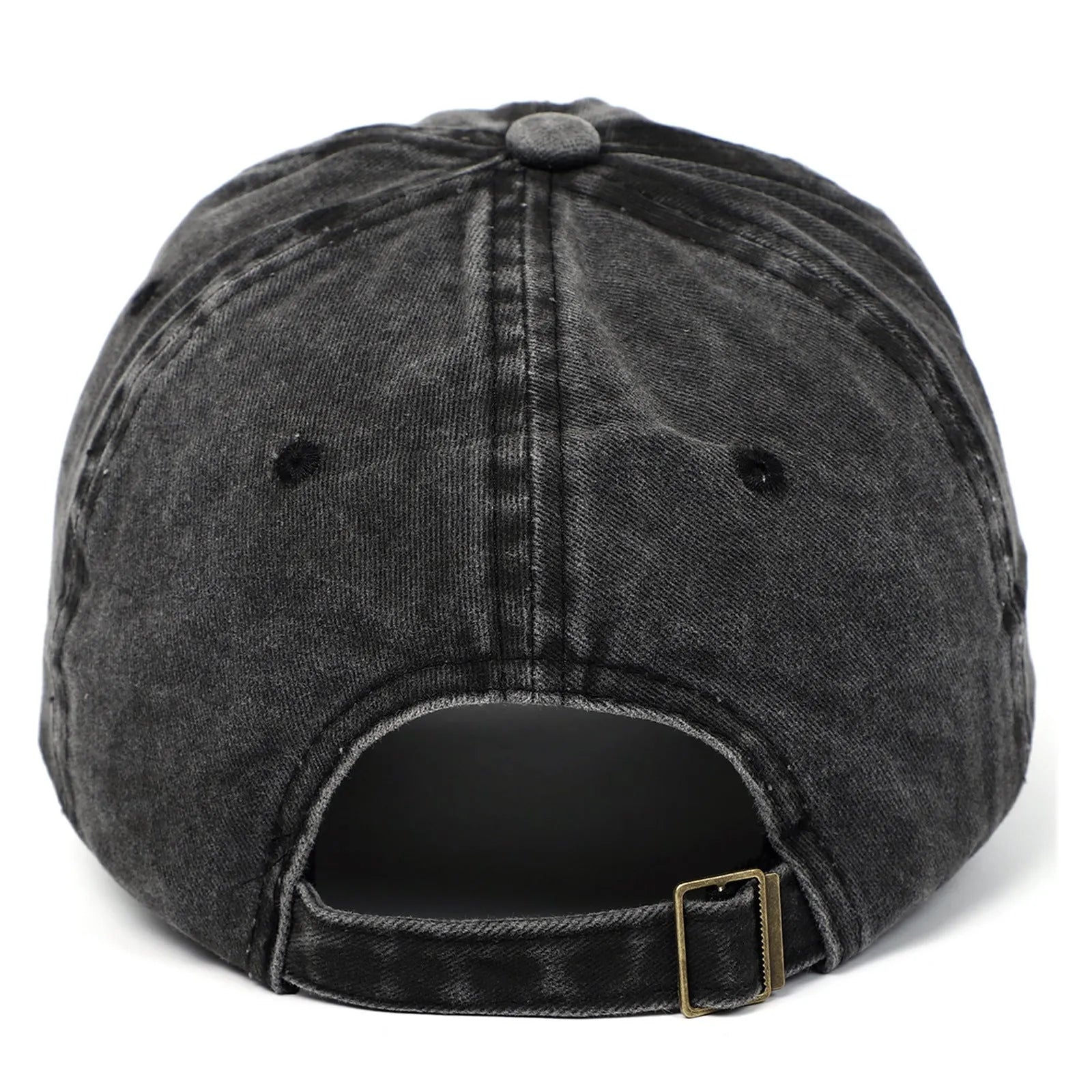 Retro style baseball cap with small love embroidery on cotton fabric in an adjustable dome crown design.