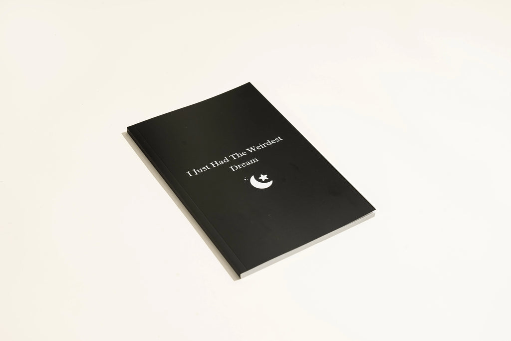 Black dream journal notebook with soft touch cover and business simplicity design for personal writing