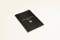 Black dream journal notebook with soft touch cover and business simplicity design for personal writing