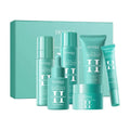 Hyaluronic acid moisturising repair firming facial care gift set with six products in gift box