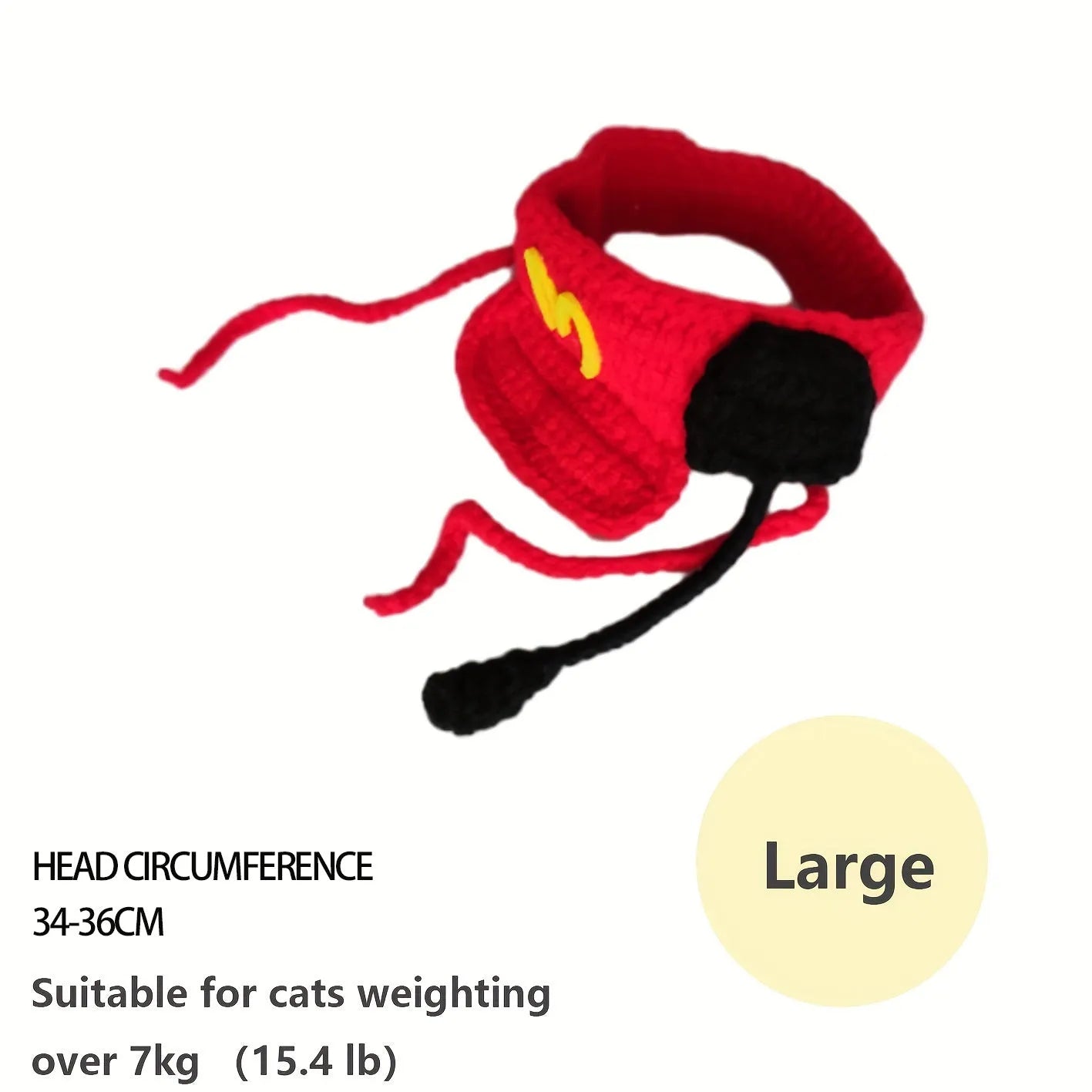 Handmade knitted cotton sweater and chef hat for small to medium pet birthday outfits