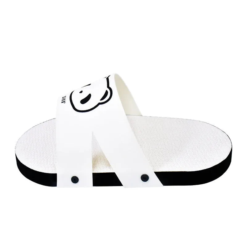 White slipper style corrugated paper cat scratch board for indoor cats