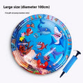 PVC inflatable pet water cooling mattress with dolphin design