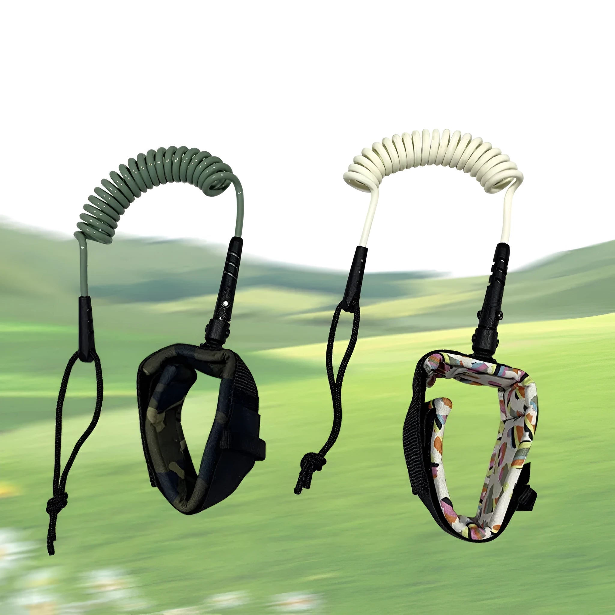 Surfboard hand holding rope showing high elasticity and marine construction for 50kg maximum tension