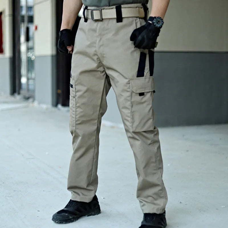 Beetle tactical trousers in khaki colour for men's outdoor use
