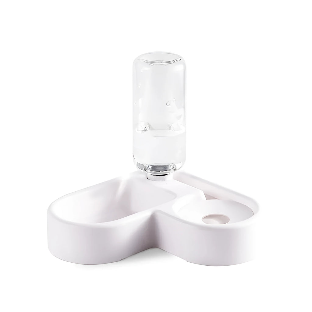 White automatic cat water fountain with 2.8 litre capacity and four flow mode settings