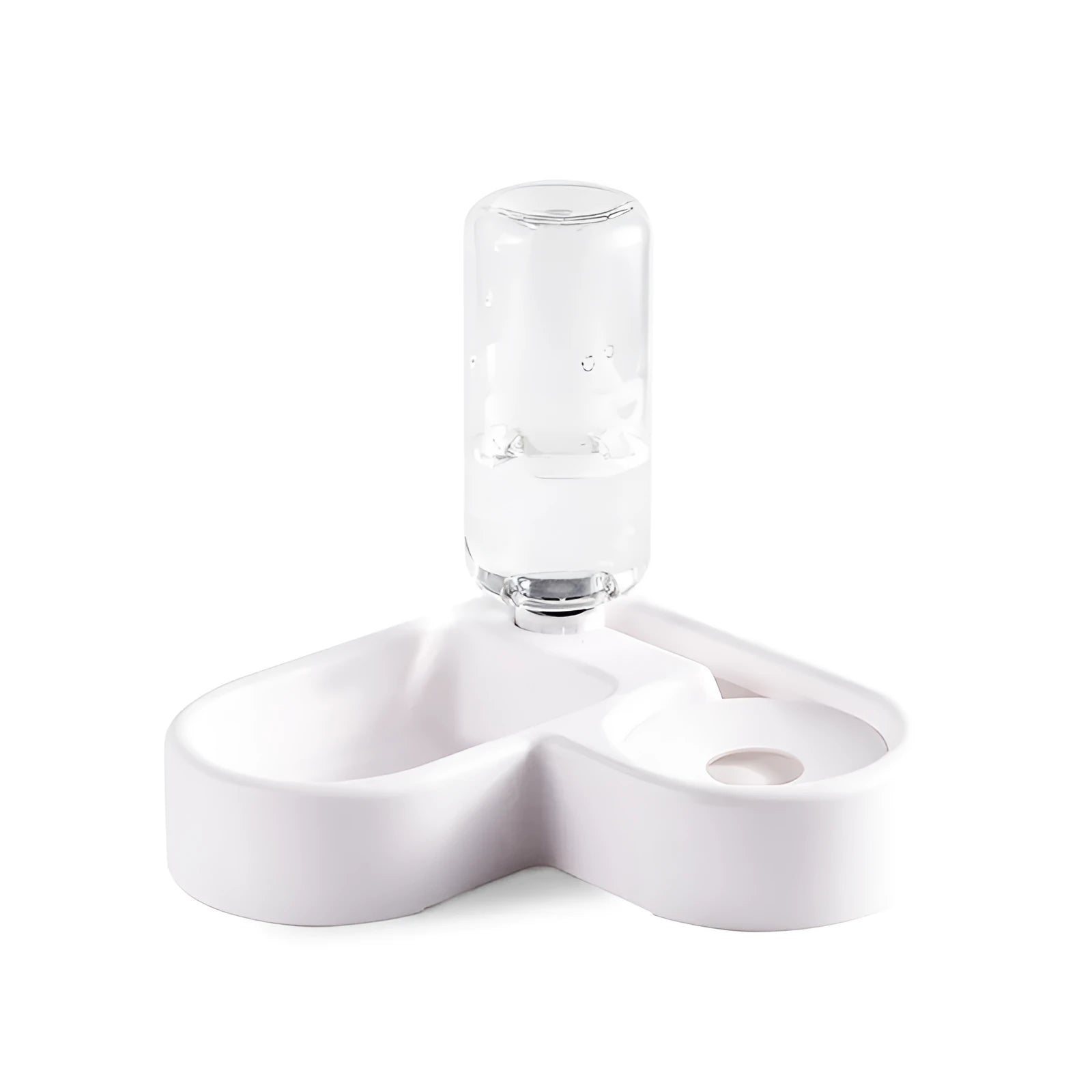 White automatic cat water fountain with 2.8 litre capacity and four flow mode settings