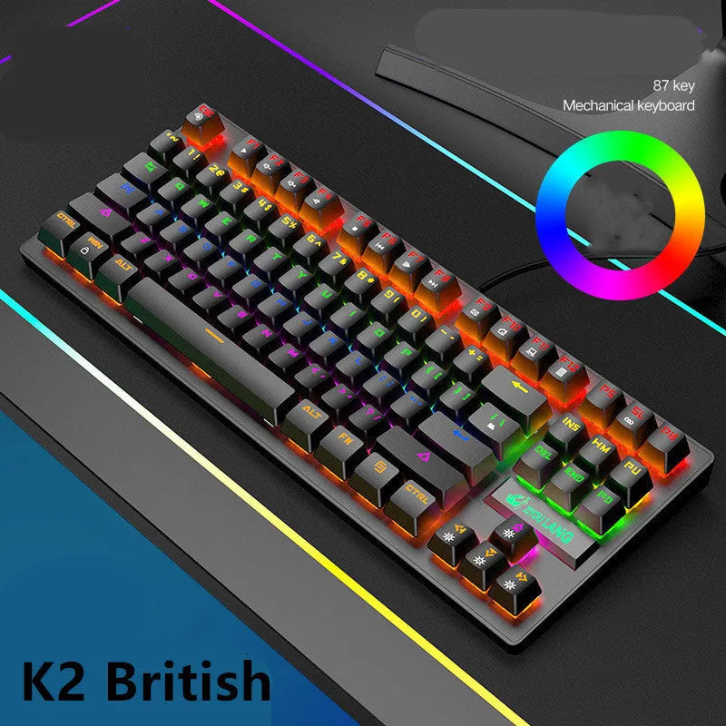 Mechanical gaming keyboard in ABS material with mechanical axis, available in multiple colours