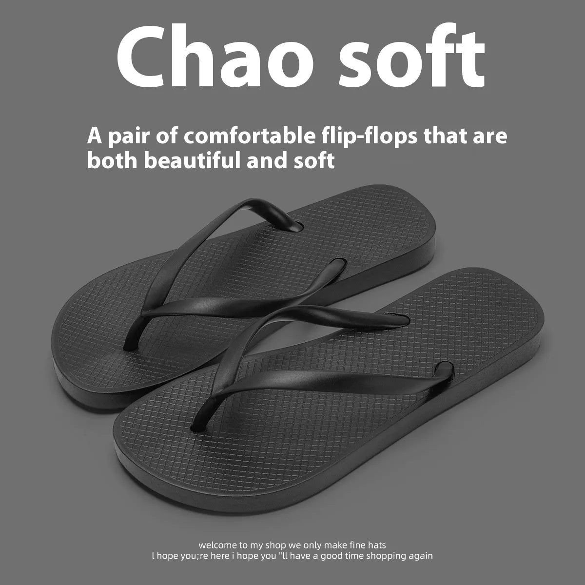 Foldable flat beach slipper with non-slip PVC sole and hollow-out plastic upper in orange colour.