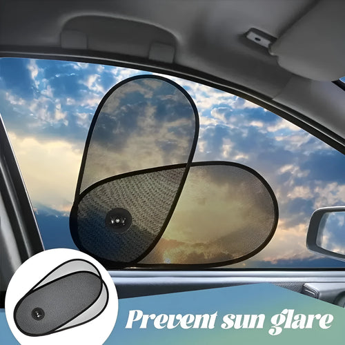 Breathable adjustable car side window shade for baby sun protection with suction cups