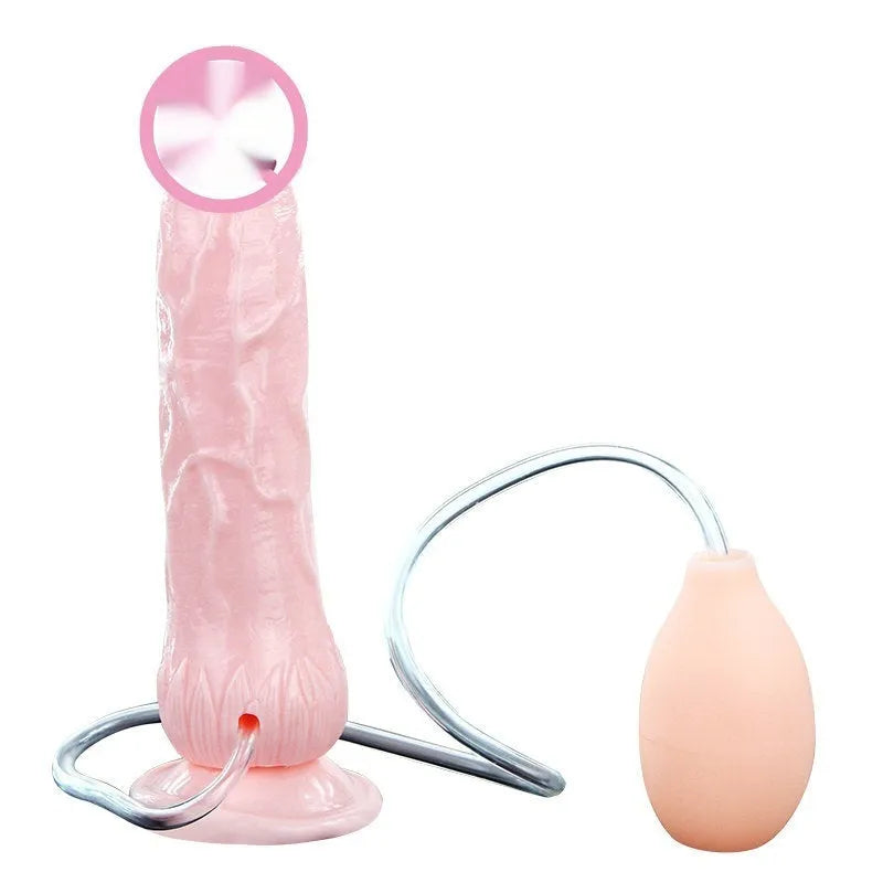 Suction cup female toy with strong base, 200mm length, 40mm diameter, flesh colour, TPR and ABS materials
