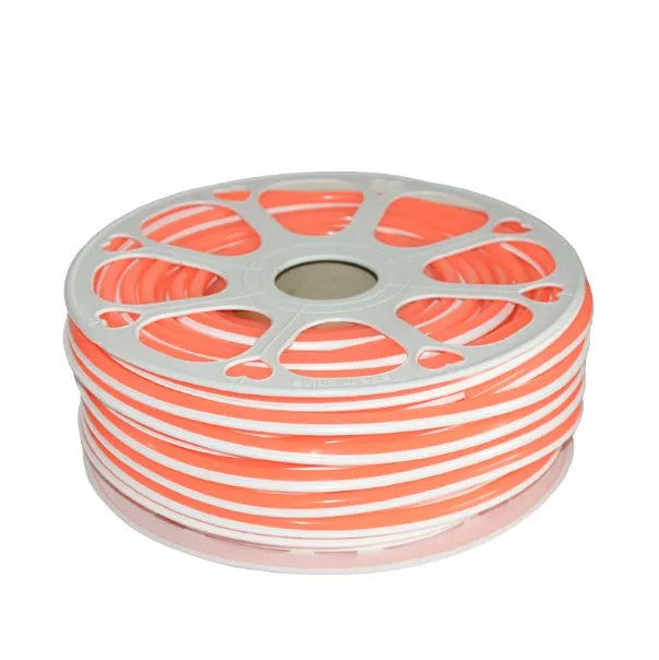 Flexible silicone neon light bar showing 8mm width and nine colour options including blue, green, yellow, orange