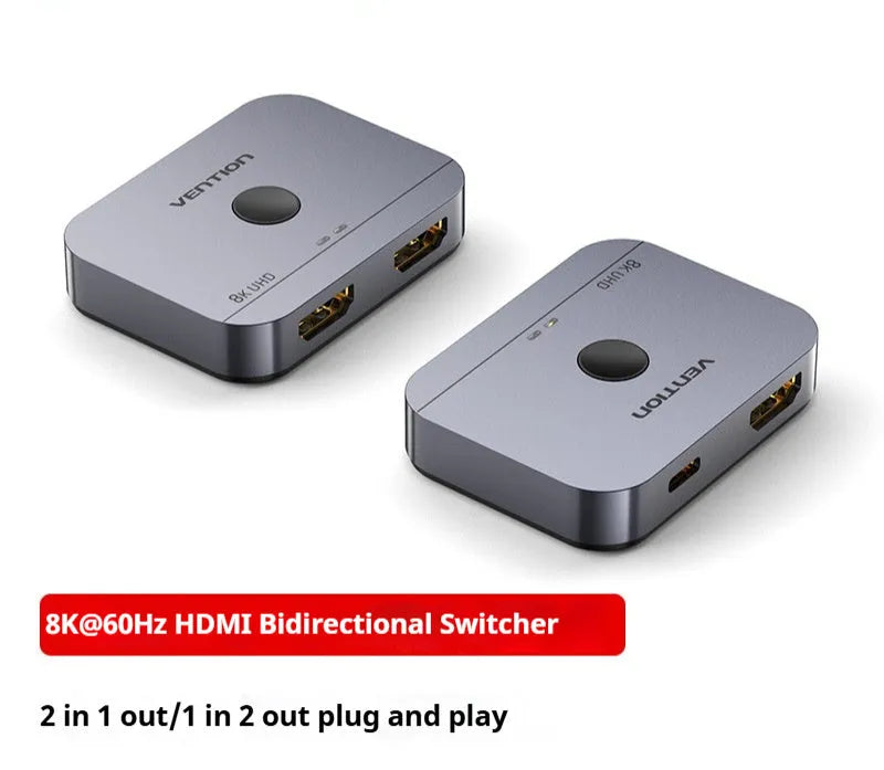 Alloy HDMI cable separator for computer television connections in black or grey