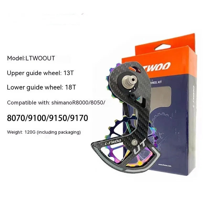 LTWOO 105 rear derailleur jockey pulley with 13T upper and 18T lower guide wheels for Shimano groupsets
