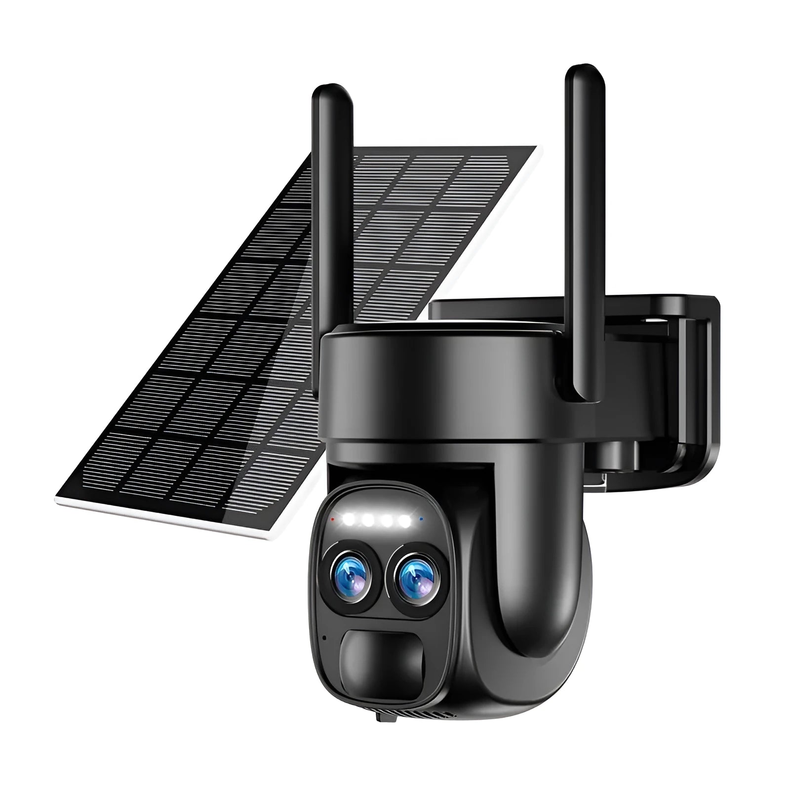 Solar powered 8x zoom surveillance camera with night vision and 4G wifi capabilities for household security