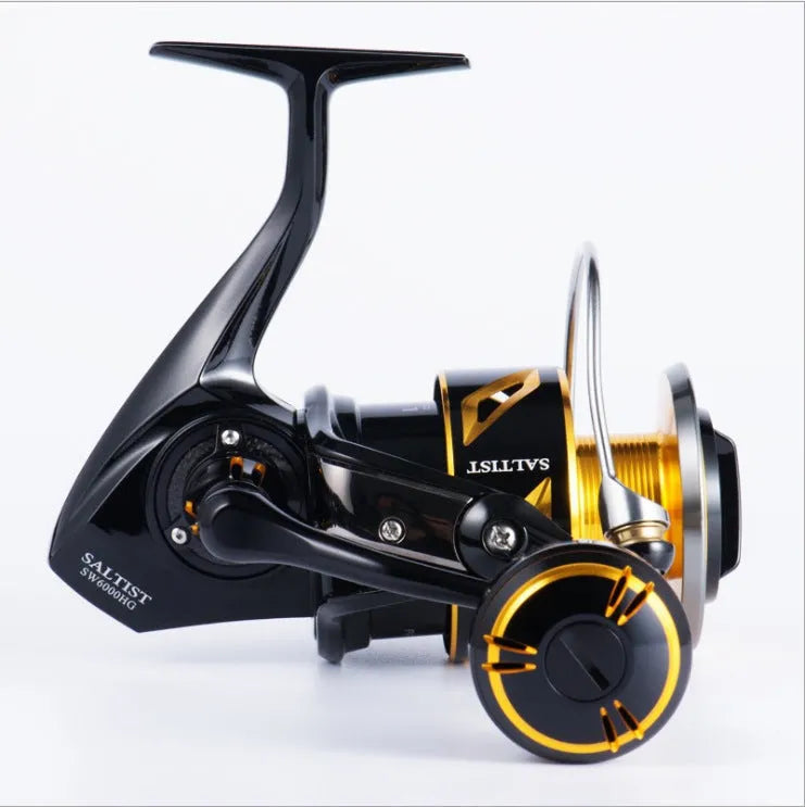 New high-speed all-metal iron plate sea fishing spinning reel with metal construction