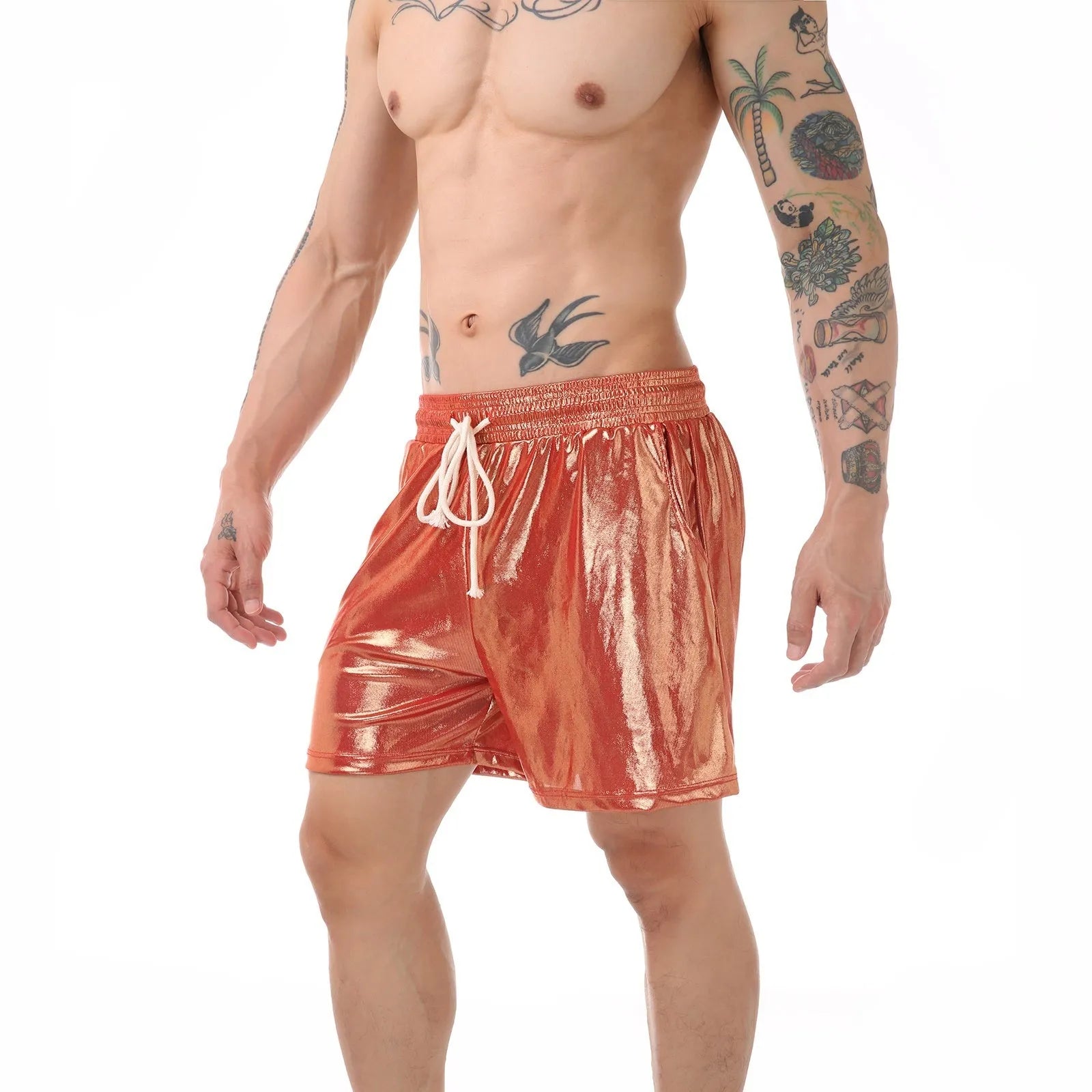 Men's casual polyester home trousers available in seven colours and four sizes