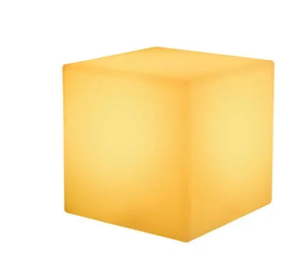 Small square night light showing seven colour changing modes, with remote control.