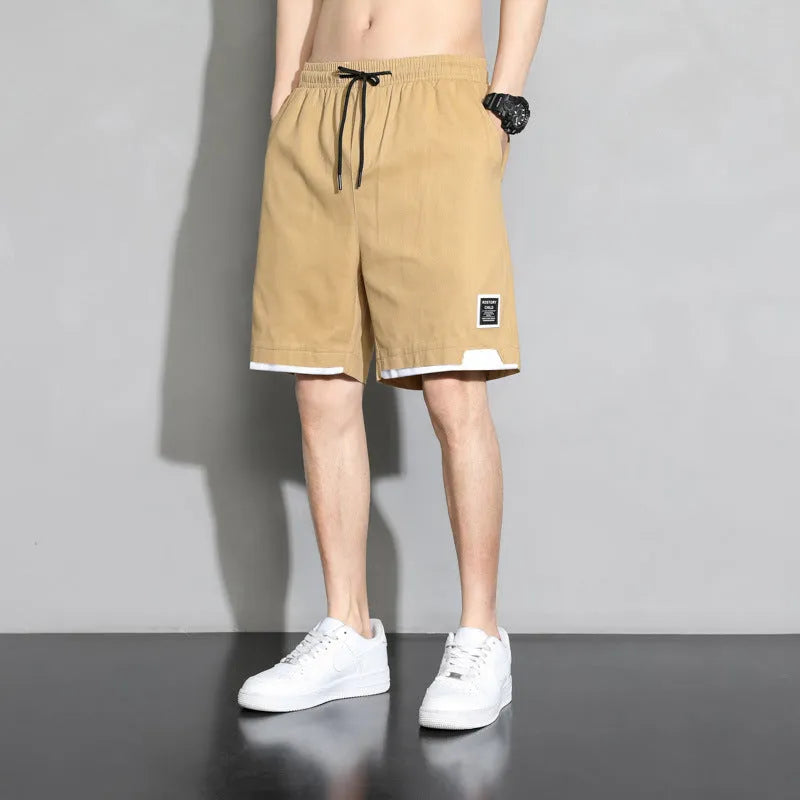 Cotton shorts for boys in black, khaki or white available in plus sizes up to 8XL